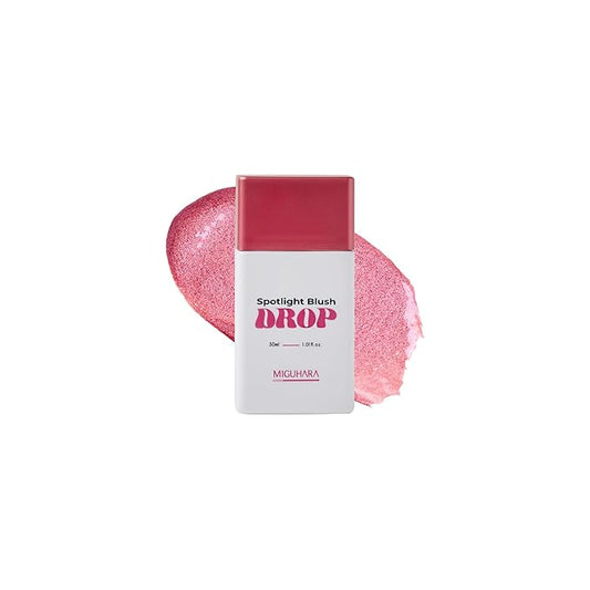 Spotlight Blush Drop (Sugar Fairy) | Luminous Rosy Cheek | Skincare-Infused Hydrating Formula | Vegan Certified | Natural Radiance | Buildable Color | All Skin Types | 1.01 fl oz