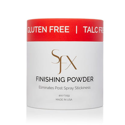 SunFX Post Spray Tan Translucent Finishing Powder | Talc Free | Sunless Tanning Setting Powder | Shimmer Body Bronzing Powder | (Tropical Burst, 4.00 Ounce (Pack of 1)