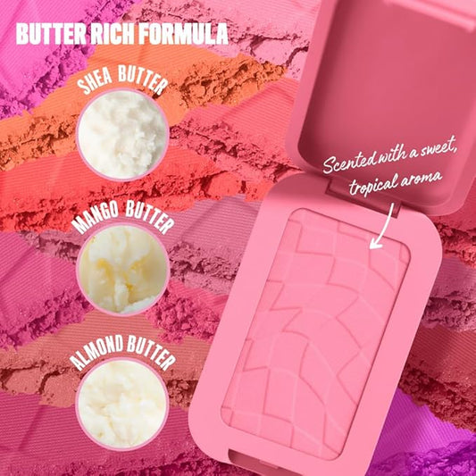 NYX PROFESSIONAL MAKEUP Buttermelt Powder Blush, Fade and Transfer-Resistant Blush, Up to 12HR Make Up Wear, Vegan Formula - Butta Together