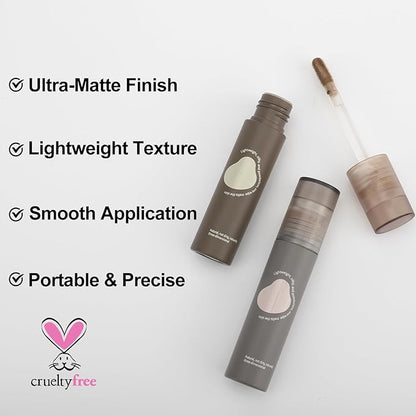 Erinde Liquid Contour Stick – Warm Toned Natural Brown Cream Bronzer for Face Definition, Soft Silky Texture with Buildable Coverage, Long Lasting Contour Makeup, Vegan & Cruelty-Free, 202
