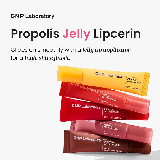 CNP Propolis Jelly Tinted Lipcerin - Grapefruit Candy, Hydrating Lip Gloss with Manuka Honey & Hyaluronic Acid, Gifts for Women, Korean Skin Care, 0.3 fl.oz.