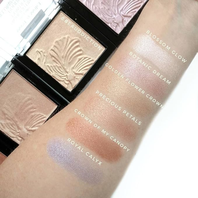wet n wild MegaGlo Highlighting Powder, Highlighter Makeup, Shimmer Glow, Pink Rose Gold Bloom Time