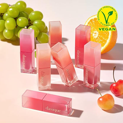 dasique Juicy Dewy Tint (05 Mauve Berry) 0.12 oz | Light Application with moisture | Long-wearing Glossy Lip Stain, Non-sticky | Vegan, Cruelty-free | K-beauty