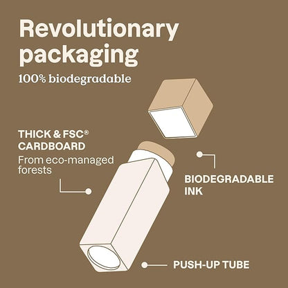 ATTITUDE Oceanly Light Coverage Foundation Stick, Titanium Dioxide-Free, EWG Verified, Plastic-Free, Vegan & Cruelty-free Makeup, Dune, 0.42 Ounces