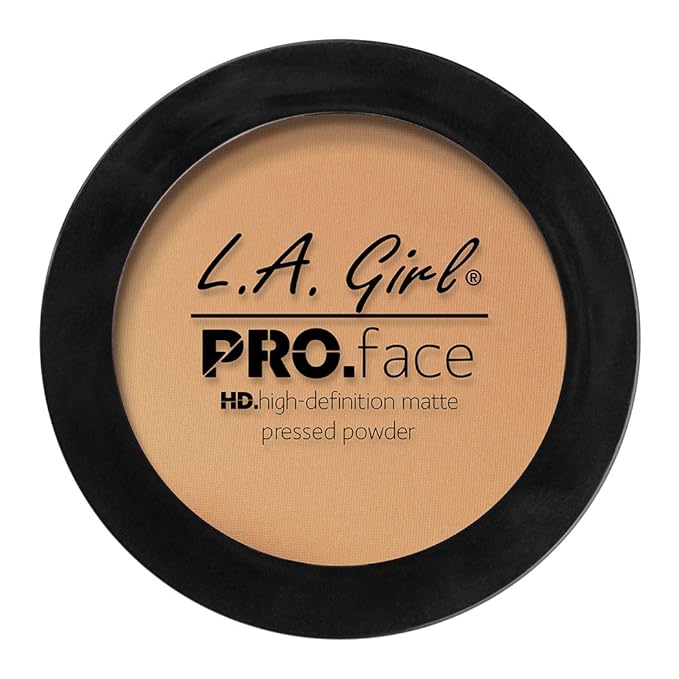 L.A. Girl PRO.Face Matte Pressed Powder, Medium Beige GPP609 (Pack of 3)
