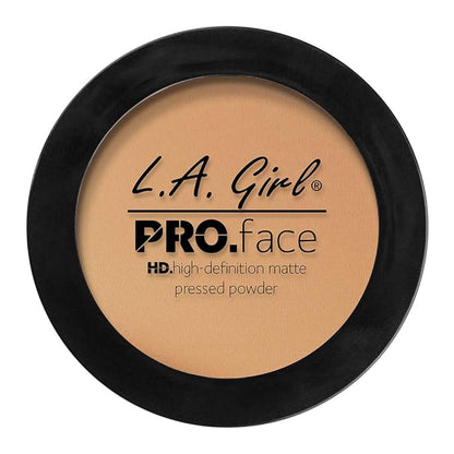 L.A. Girl PRO.Face Matte Pressed Powder, Medium Beige GPP609 (Pack of 3)