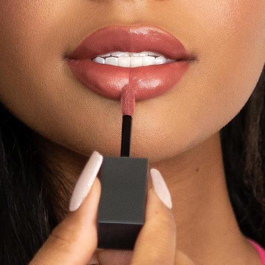 Luminous Liquid Lipstick Warrior Makeup Clear Lip Gloss Long Lasting Shades Neutral Pink undertone Color & High Comfort Lipstick for Longwear
