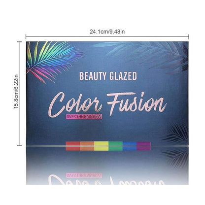 39 Pop Colors Eyeshadow Palette Matte Shimmer Eyeshadow Pigmented Colorful Long Lasting Waterproof Makeup Palette Blending Metallic Natural Makeup Eyeshadow Cosmetics