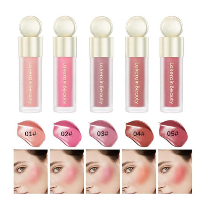 GL-Turelifes Soft Cream Blush Makeup, Liquid Blush for Cheeks, Natural-Looking Long Lasting, Smudge Proof, Velvet Mousse,Dewy Finish, Easy to Blend Blusher (#3)
