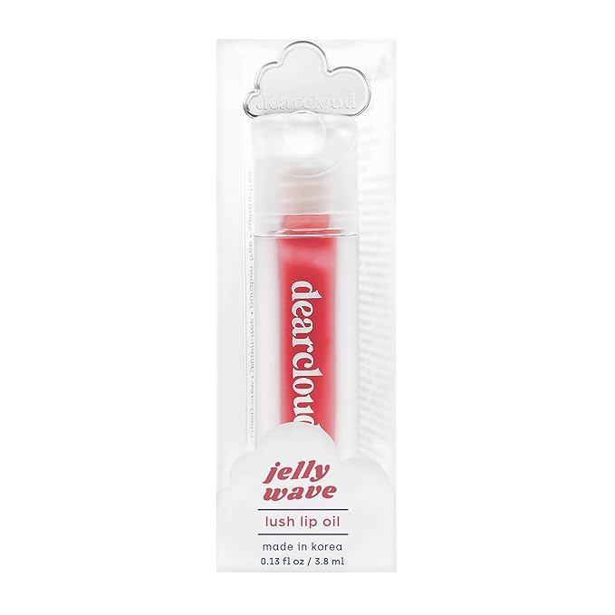 Jelly Wave Lush Lip Oil – Tinted Lip Gloss and Lip Gloss for Women - Korean skincare essential – Lip Oil for Women with Collagen - Ripe (0.13 oz)