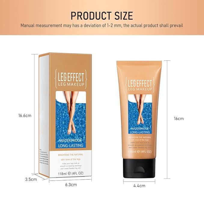 Leg and Body Makeup, Skin Perfecting Body Foundation, Tattoo Cover Up Makeup, Spider Vein Concealer for Leg and Body Scar Cover up Makeup, Flawless Looking Legs, Evens Skin Tone (Medium Golw)