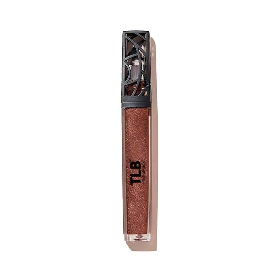 The Lip Bar Vegan Non-Sticky Lip Gloss, with Hydrating Shea Butter for a Lightweight, High Shine Finish, Extra - Brown Shimmer