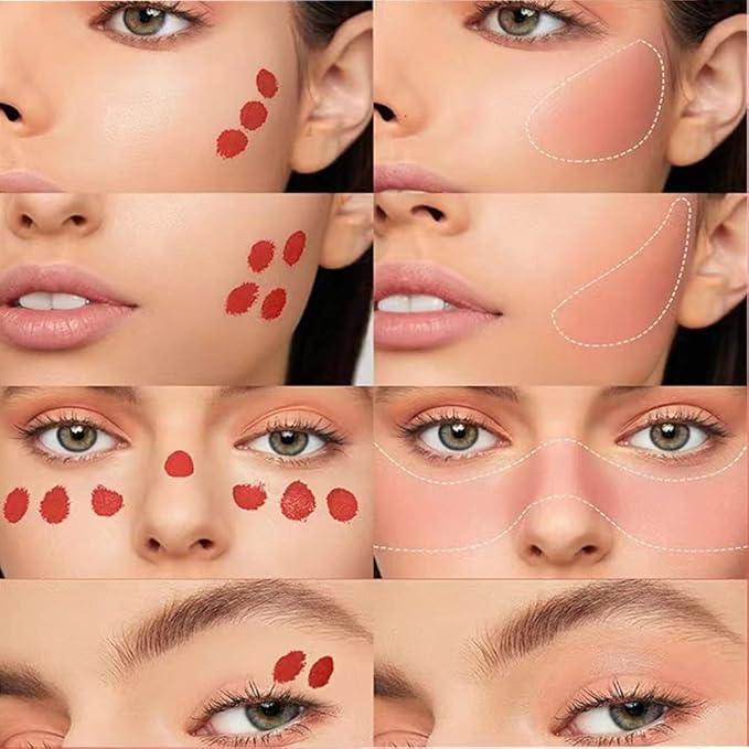 Cream Blush Wand, Milk Liquid Blush Contour Wand with Cushion Applicator, Smooth Natural Makeup Stick for Cheek, Lip, Eye - Lightweight, Easily Blendable - 101 Ravishing, Nude Pink