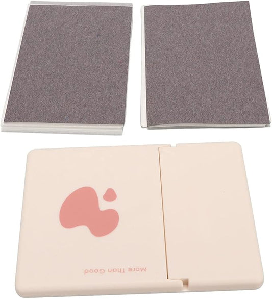 Oil Blotting Sheet, Soft Oil Blotting Paper Comfortable Compact Portable 250 Pcs with Mirror for Party