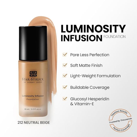 Luminosity Infusion Foundation for Medium Skin - Neutral Beige, 30ml