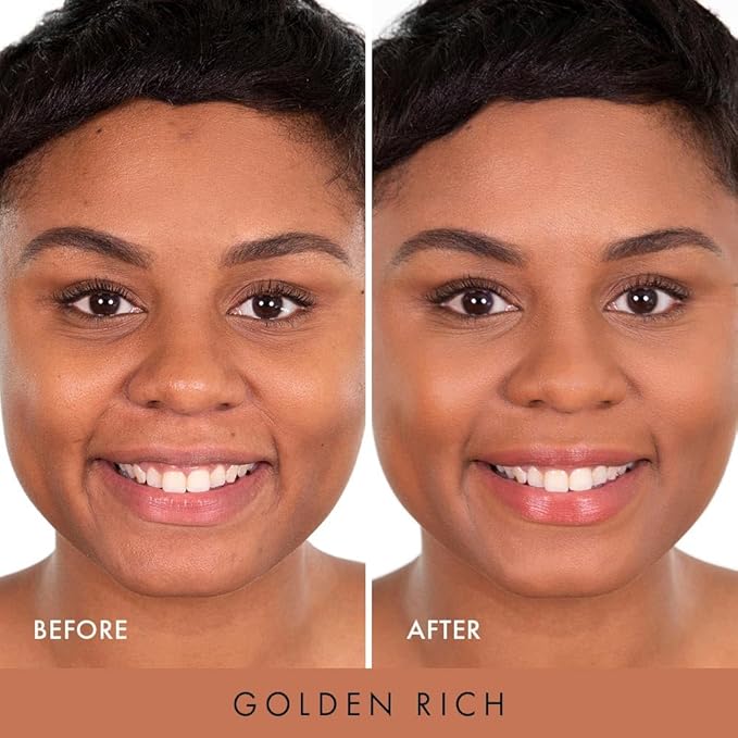 Wander Beauty Wanderlust Powder Foundation - Golden Rich - Blurs & Evens Skin Tone - Perfects & Hydrates With Hyaluronic Acid, Aloe, Honeysuckle, & Vitamin E - Lightweight, Buildable Coverage -0.31 oz