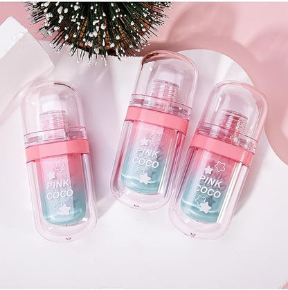 3 Colors Cute Lip Glosses Set, Matte Lip Stain Kit, Liquid Lipstick for Women,Velvet Lip Glaze,Long Lasting Lipstick Non-sticky Lip Gloss, Makeup Gift for Girls and Women (Set B)