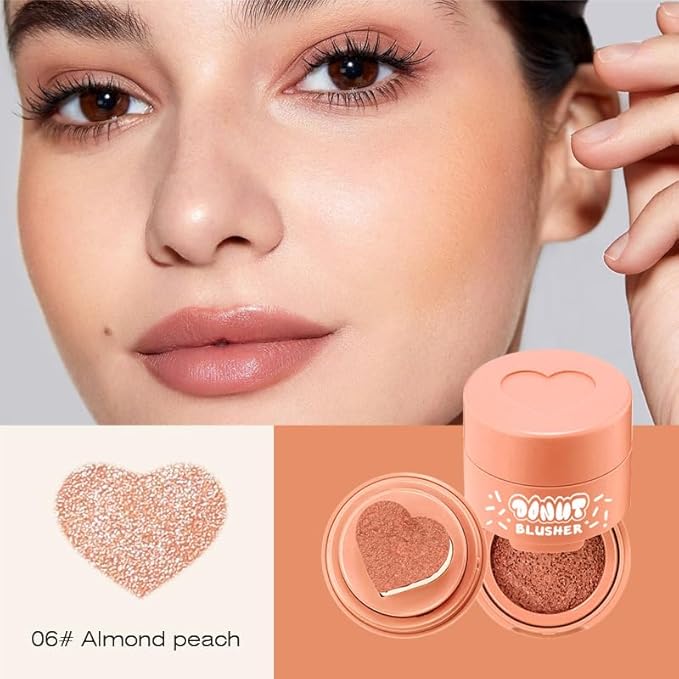 Liquid Blush with Heart Shaped Applicator, Natural Long Lasting, Light and Airy Makeup for Women (6)