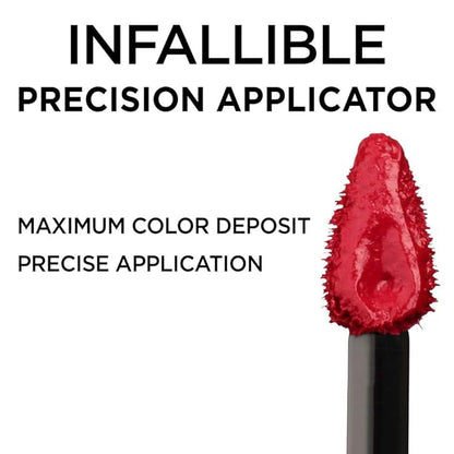 L’Oreal Paris Makeup Infallible 8 Hour Hydrating Lip Gloss, Red Fatale, 0.21 Fl Oz