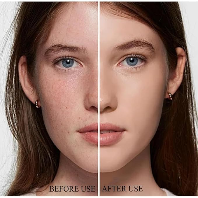 Air Cushion Cream, Face Makeup Foundation for Mature Skin Moisturizing Concealer Brighten Long-Lasting, Even Skin Tone for All Skin Types,With Replacement Core (01, ivory white)