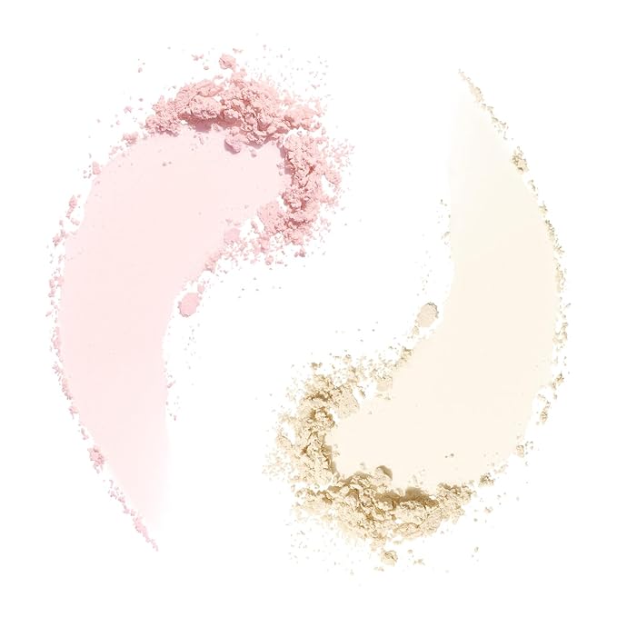 Morphe Totally Set Mini Brighten & Set Setting Powder Duo - Lightweight, Talc-Free Powder for Face Makeup Natural Finish - Minimizes Shine for Up to 24HR - Translucent (2 Count)