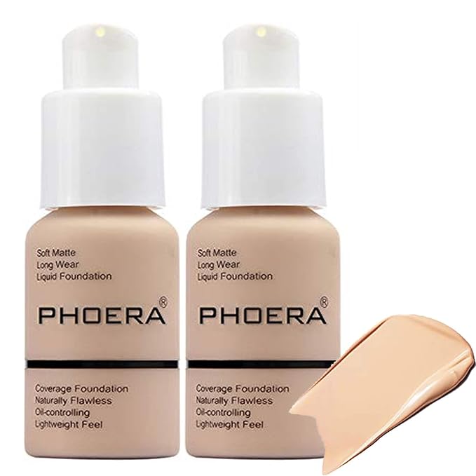 30ml Full Coverage Foundation Flawless Concealer Foundation Matte Oil Control Concealer Long Lasting Moisturizing Base Liquid Cover Cream Colour Changing Foundations for women&girls