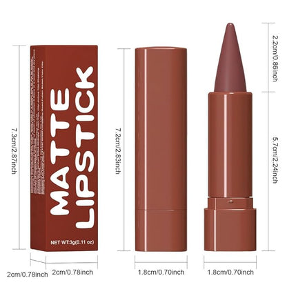 Sculpting Matte Lip Liner pencil,Gradient Matte Lipstick Crayon,Smooth Creamy Texture lip Pencil, Waterproof Smudge Proof Lipstick Pencil,Highly Pigmented Lip Makeup,Vegan Beauty.03#+08#