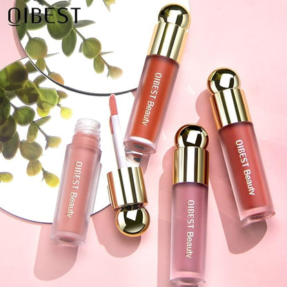 Liquid Blush Makeup, Weightless and Blendable Liquid Blush Wand for Cheeks - Long-Lasting Skin Tint Makeup with Natural-Looking, Radiant Glow (02# RED TOMATO)