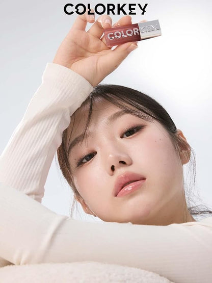 COLORKEY 3D Plump Oil Lip Gloss, High-shine Finish, Lip Tint, Moisturizing, Non-Sticky, Clear and Natural, Glassy Shine(G03 Sparkle Pink, 3ml)