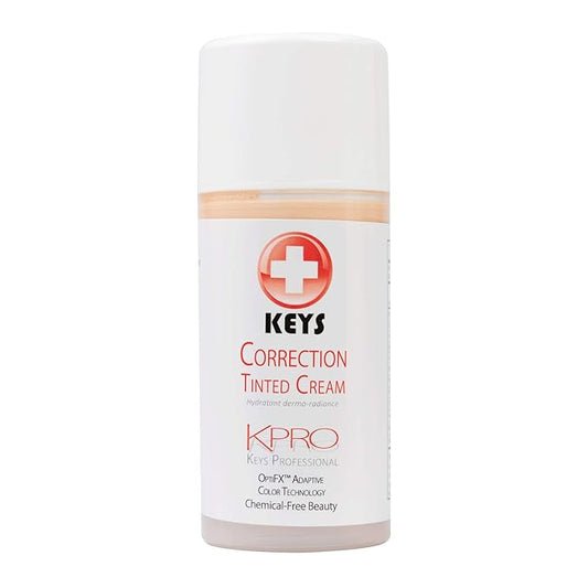 Keys Care KPRO Hydrating Tinted Correction Cream with OptiFX Adaptive Color Technology | Moisturize, Smooth, and Fill Fine Lines| 100% All-Natural & Hypoallergenic (3.4 oz)