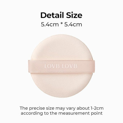 Cushion Foundation 0.42 Oz (21P Porcelain Ivory) + System Fitting Puff 5EA | Long-Lasting Buildable Coverage | Korean Cushion Makeup | Face Makeup Tool for Liquid Foundation