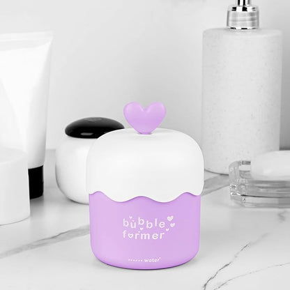 Face Cleanser Bubbler, Bubble Maker for Face Wash, Bubble Foamer Device, Gentle Deep Cleanser, Maker Face Foaming Maker for Cleaning (2, Purple)