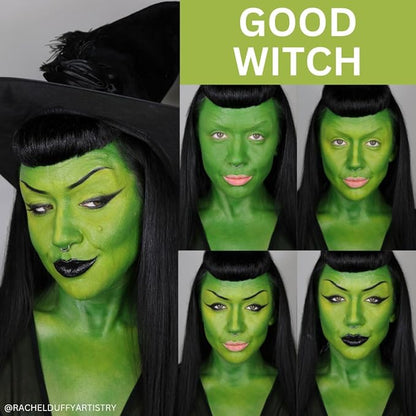 Mehron Makeup Premium Character Kits| Makeup Kits for Halloween & Cosplay| Made in the USA | Complete Kit | Includes all Tools & Instructions on How to Create the Look | (Witch)