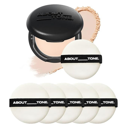 Blur Powder Pact 2.5 IVORY + Powder Pact Puff 5P BUNDLE SET