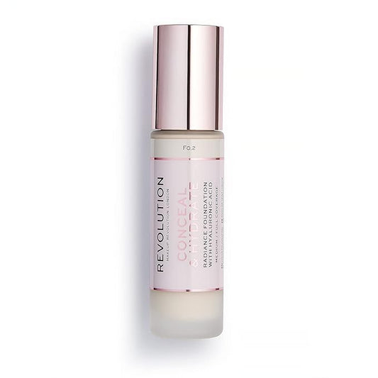 Makeup Revolution, Conceal & Hydrate, Foundation, F0.2, 23ml
