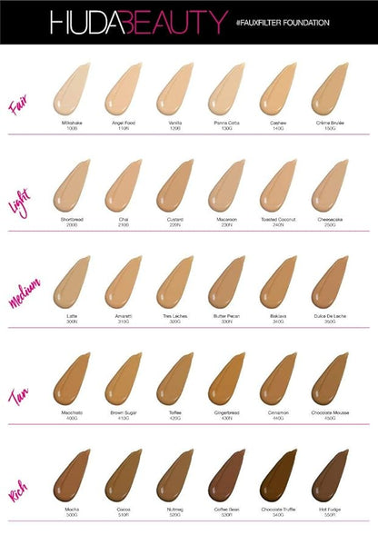 HUDA BEAUTY #FauxFilter Luminous Matte Foundation 130G Panna Cotta