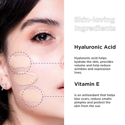 ILOVEPINCH Army Liquid Foundation Makeup, Semi Matte, Medium-to-High Coverage, Natural Beige No. 1-2,12 oz