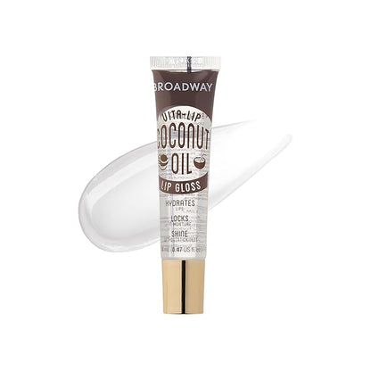 Ruby Kisses Broadway Vita-Lip Clear Lip Gloss (Coconut Oil 6 Pack), Ultra-Hydrating & Soothing Formula with Vitamin Oils, High-Shine Non-Sticky Finish, Healing Glossy Lip Balm Locks in Moisture