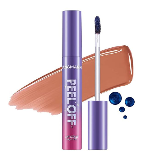 Jolilab Quick Lip Stain Peel Off,Wipe Off,Waterproof,Transfer proof,Highly Pigmented,Ultra Long Lasting Peel Off Lip Makeup With Matte finish for All-day Wear.（#05 Caramel Brown）