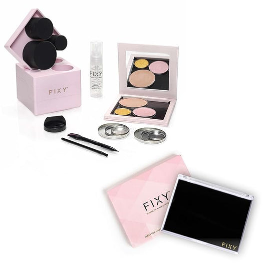 FIXY Repair Kit Repressing tool for Eyeshadow, Blush, & Highligher Round Pans + FIXY Small Empty Palette