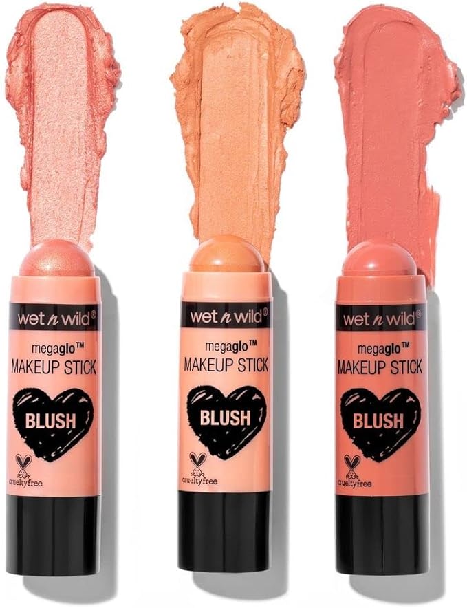 Wet n Wild MegaGlo Makeup Stick Conceal and Contour Neutral Follow Your Bisque & MegaGlo Makeup Stick Conceal and Contour Blush Pink Floral Majority & MegaGlo Makeup Stick Conceal and Contour Brown