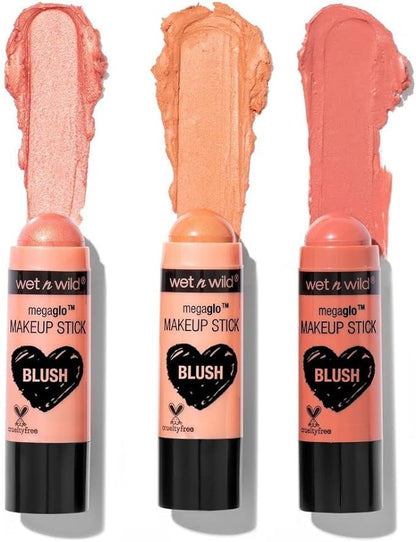 Wet n Wild MegaGlo Makeup Stick Conceal and Contour Neutral Follow Your Bisque & MegaGlo Makeup Stick Conceal and Contour Blush Pink Floral Majority & MegaGlo Makeup Stick Conceal and Contour Brown