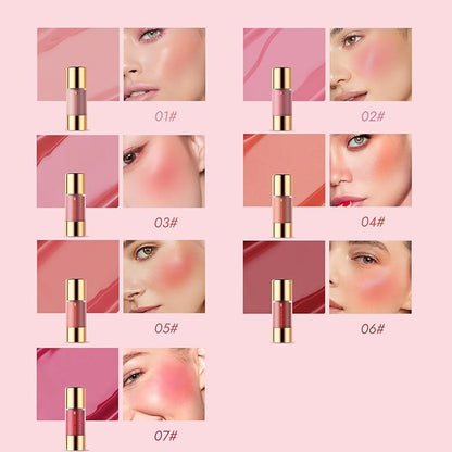 YOUNG VISION Liquid Blush Drops, Highly Pigmented Matte Cheek Tint, Easy Blending for Natural Radiant Cheek blusher Makeup,Lightweight, Long Lasting