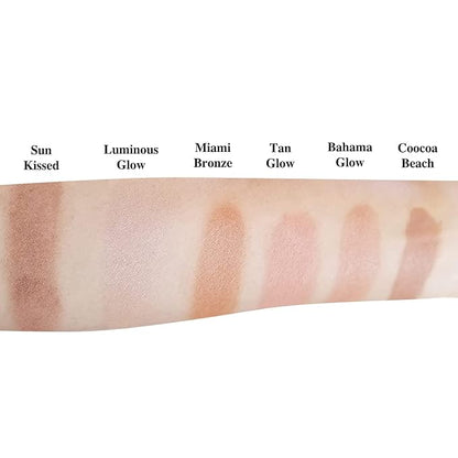 Premium Pressed Bronzer [6 Available Shades] | Natural &Organic Skin Enhancing Ingredients | Hypoallergenic, Highly Pigmented Formula For A Youthful, Sun-Kissed Look (Cocoa Beach)