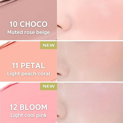BBIA Ready To Wear Downy Cheek Cream Blush 8 Color - Creamy Blendable & Buildable Blush Dewy Texture & Matte Finish High Pigment Longlasting Lightweight Natural Face Makeup, 0.12oz (04 DOWNY LAVENDER)
