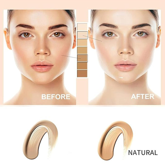 Cc Cream Self Adjusting For Mature Skin, Skin Adjusting CC Cream SPF 50, Cc Cream for Older Women, Cc Colour Correcting Self Adjusting for Moisturizer Cream (Natural)