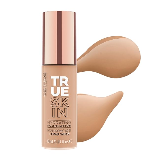 Catrice | True Skin Foundation 46 & Prime & Fine Dewy Glow Spray Bundle | Full Coverage Makeup | Vegan & Cruelty Free