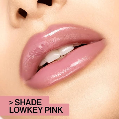 wet n wild MegaSlicks Lip Gloss, Ultra-Glossy, Vitamin-E Enriched, Ultra-Gloss High Shine Moisturizing, Cruelty-Free & Vegan - Rose Gold