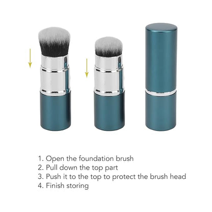 Oil absorbing Volcanic Roller, Reusable Portable Oily Skin Control Roller, Results Remove Excess Shine Rolling Stone with Brush for Oily Skin Care Oil Blotting Sheets
