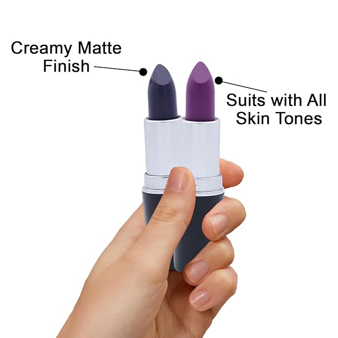 Mate Bullet Long Wear Lipstick - Vegan and Cruelty-Free Lip Matte Lipstick - Smudge and Waterproof Matte lipstick with Moisturizing Formula - All Day Comfort - (Mystic Slate #23)